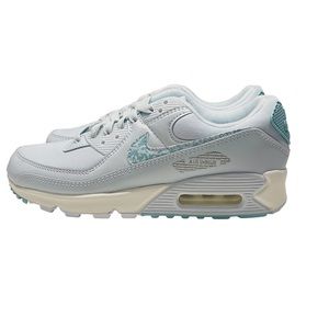 Nike Air Max White and Teal Sneakers